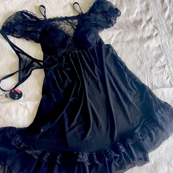 NEW Extra large size 90-200 catties summer women's sexy fat plus size nightdress - Picture 14 of 14